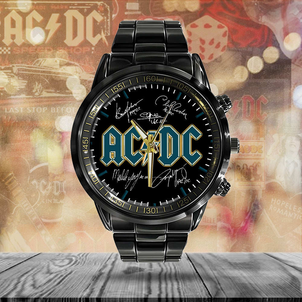 AC/DC Black Stainless Steel Watch – TANTN 13227