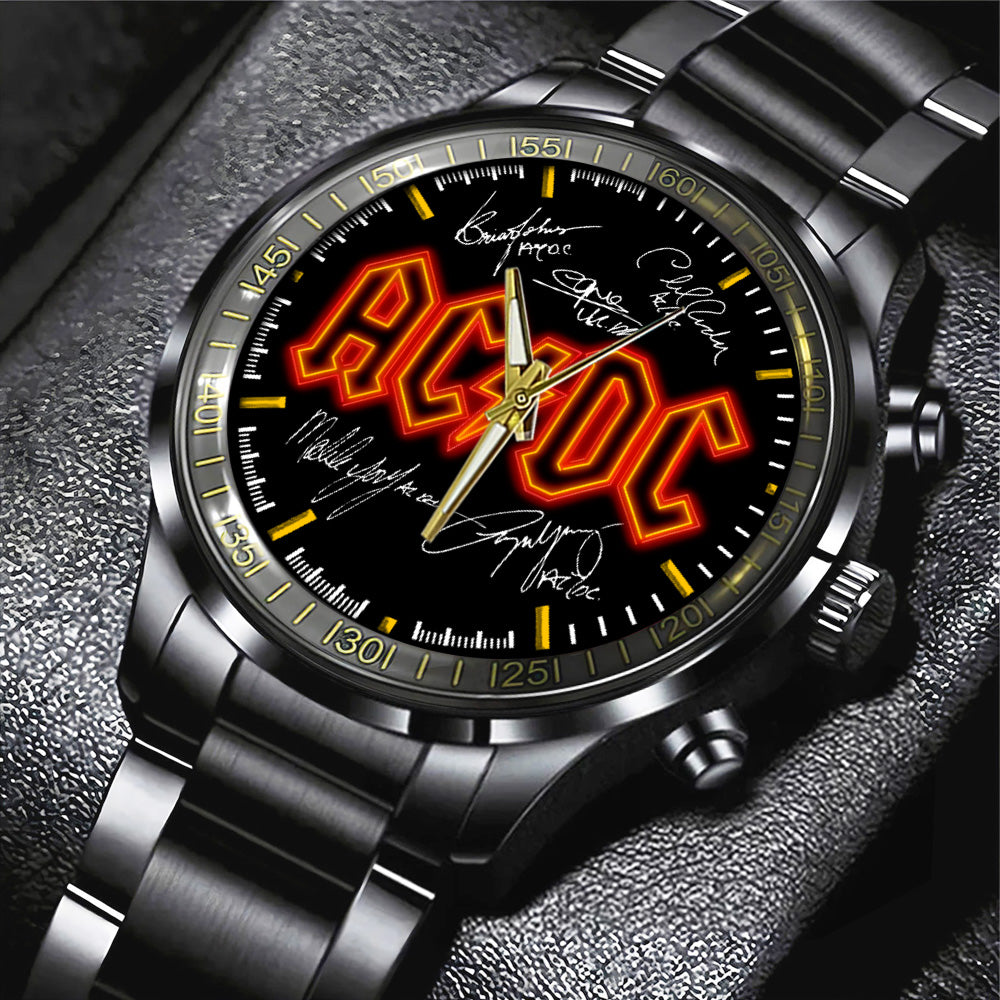 AC/DC Black Stainless Steel Watch – TANTN 13228