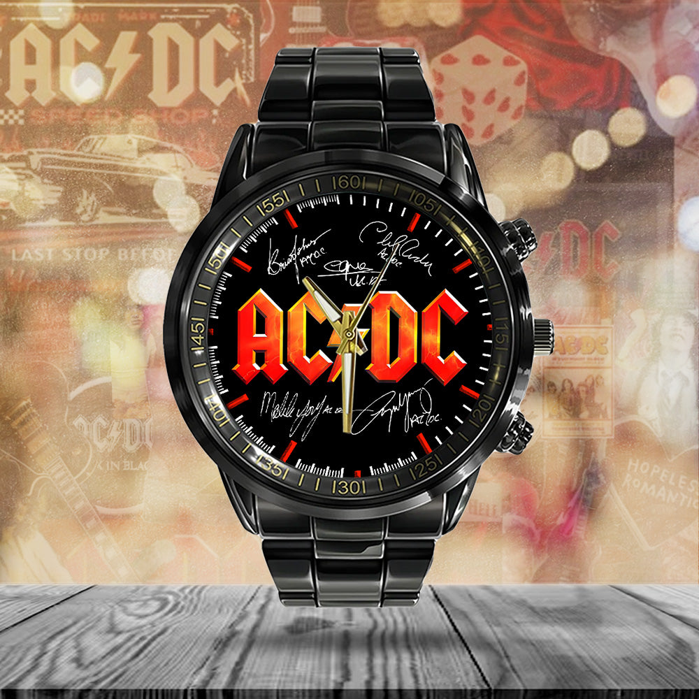 AC/DC Black Stainless Steel Watch – TANTN 13229