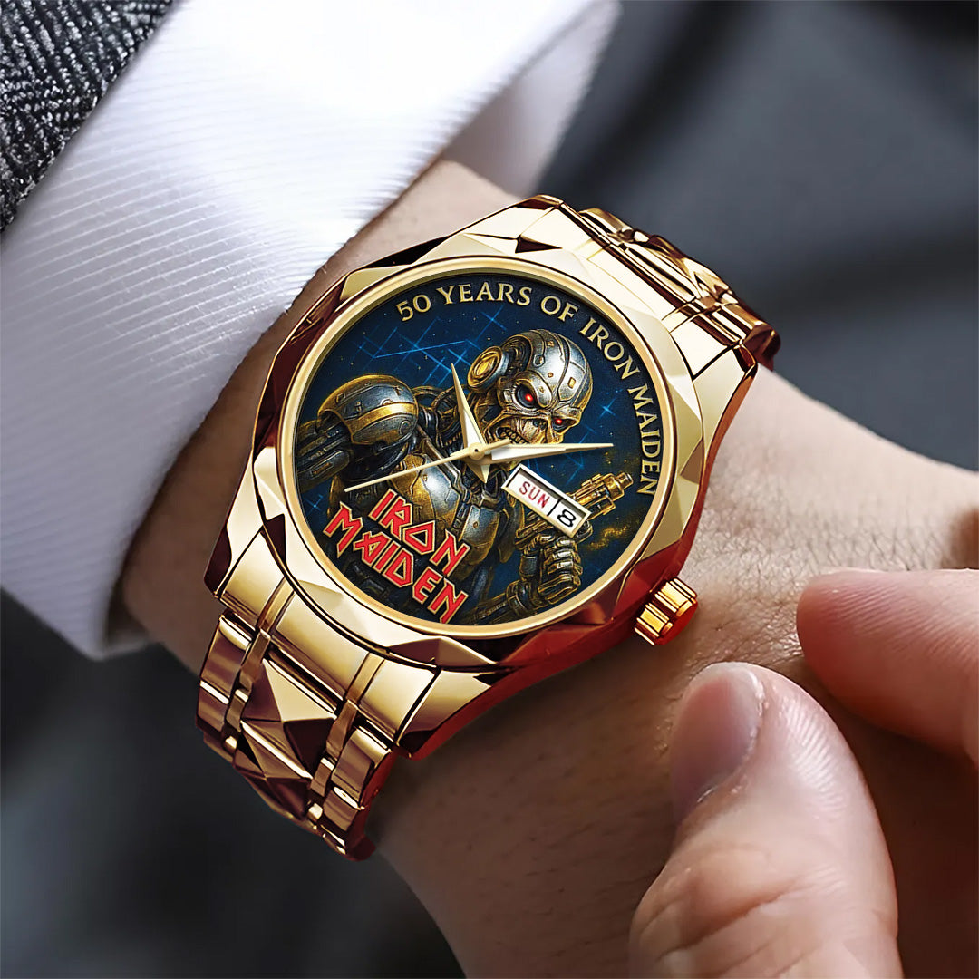 Iron Maiden Alloy Luxury Quartz Watch – TANTN 13769