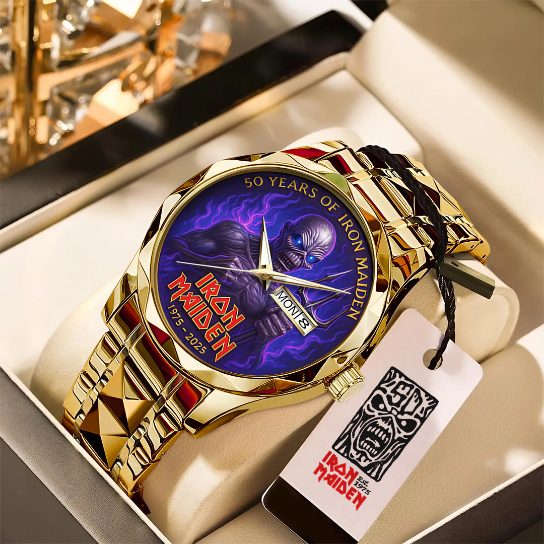 Iron Maiden Alloy Luxury Quartz Watch – TANTN 13770