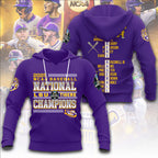 LSU Tigers Baseball 2025 National Champions 3D Apparel – TANTN 13885