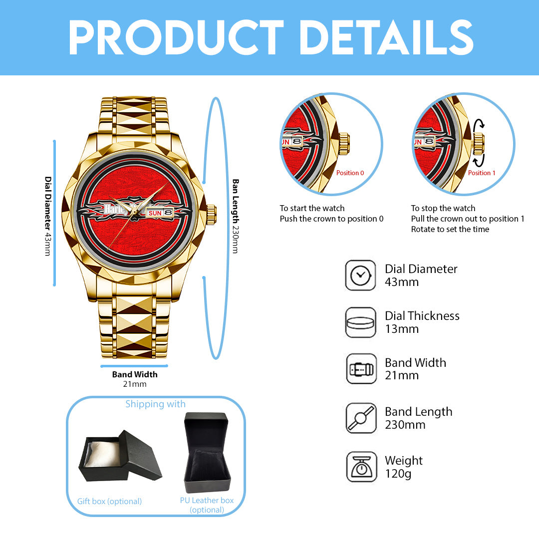 Harley Davidson Alloy Luxury Quartz Watch – TANTN 13935