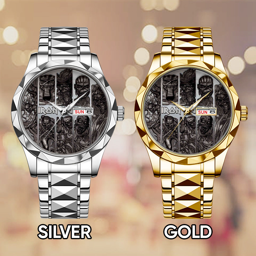 Iron Maiden Alloy Luxury Quartz Watch – TANTN 14105