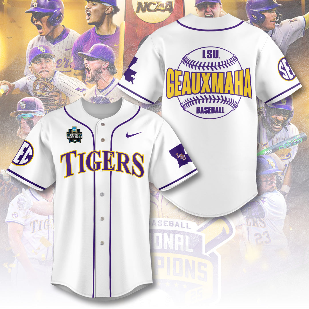 LSU Tigers Baseball Baseball Jersey – TANTN 14140