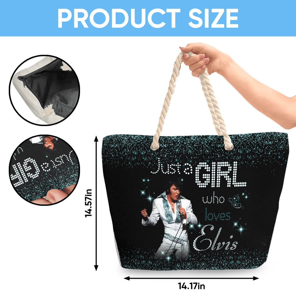 Elvis Presley Hemp Rope Tote Bag – TANTN 14291