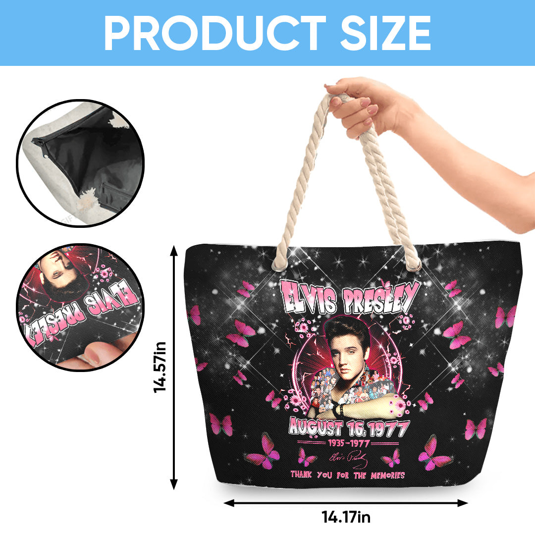 Elvis Presley Hemp Rope Tote Bag – TANTN 14293