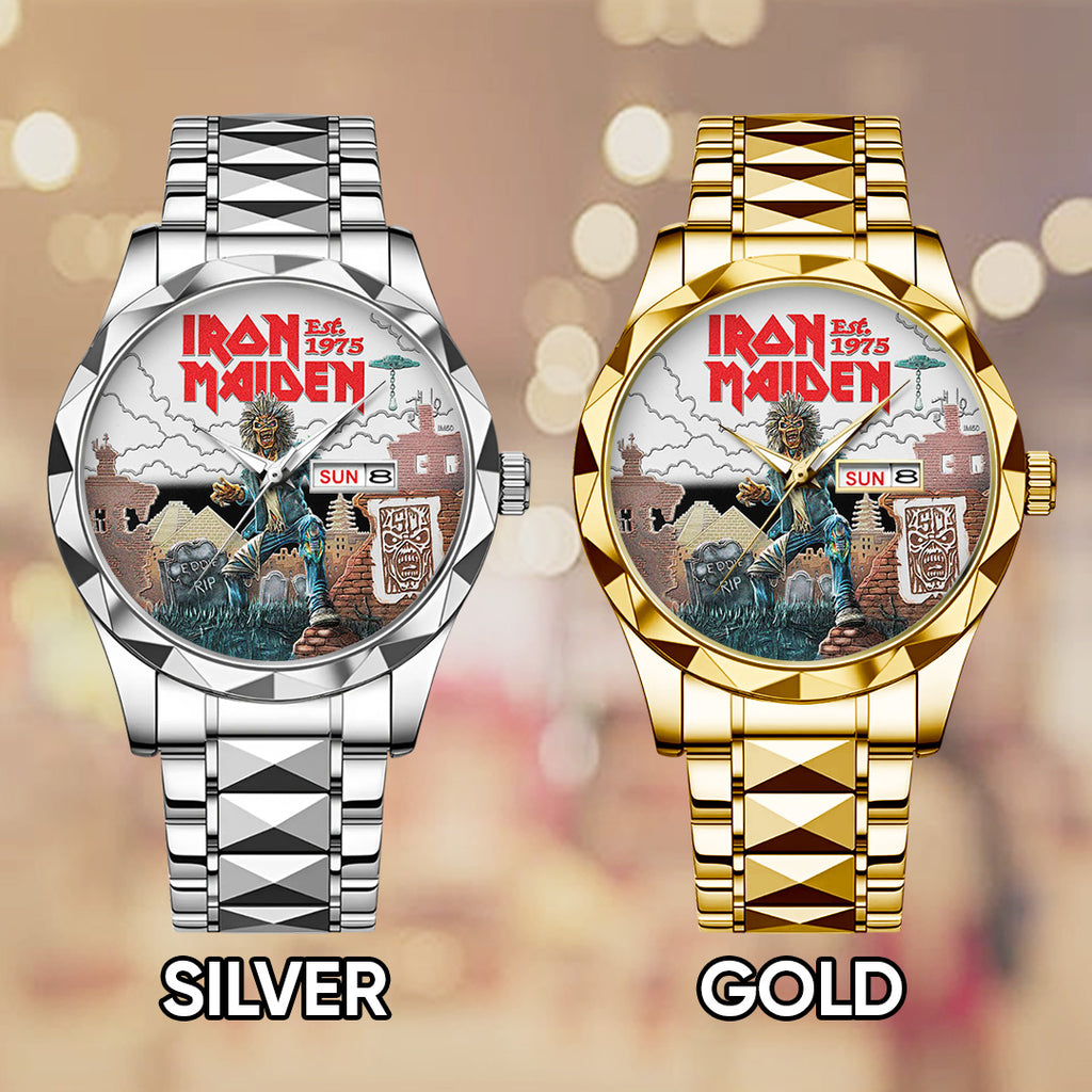 Iron Maiden Alloy Luxury Quartz Watch – TANTN 14333