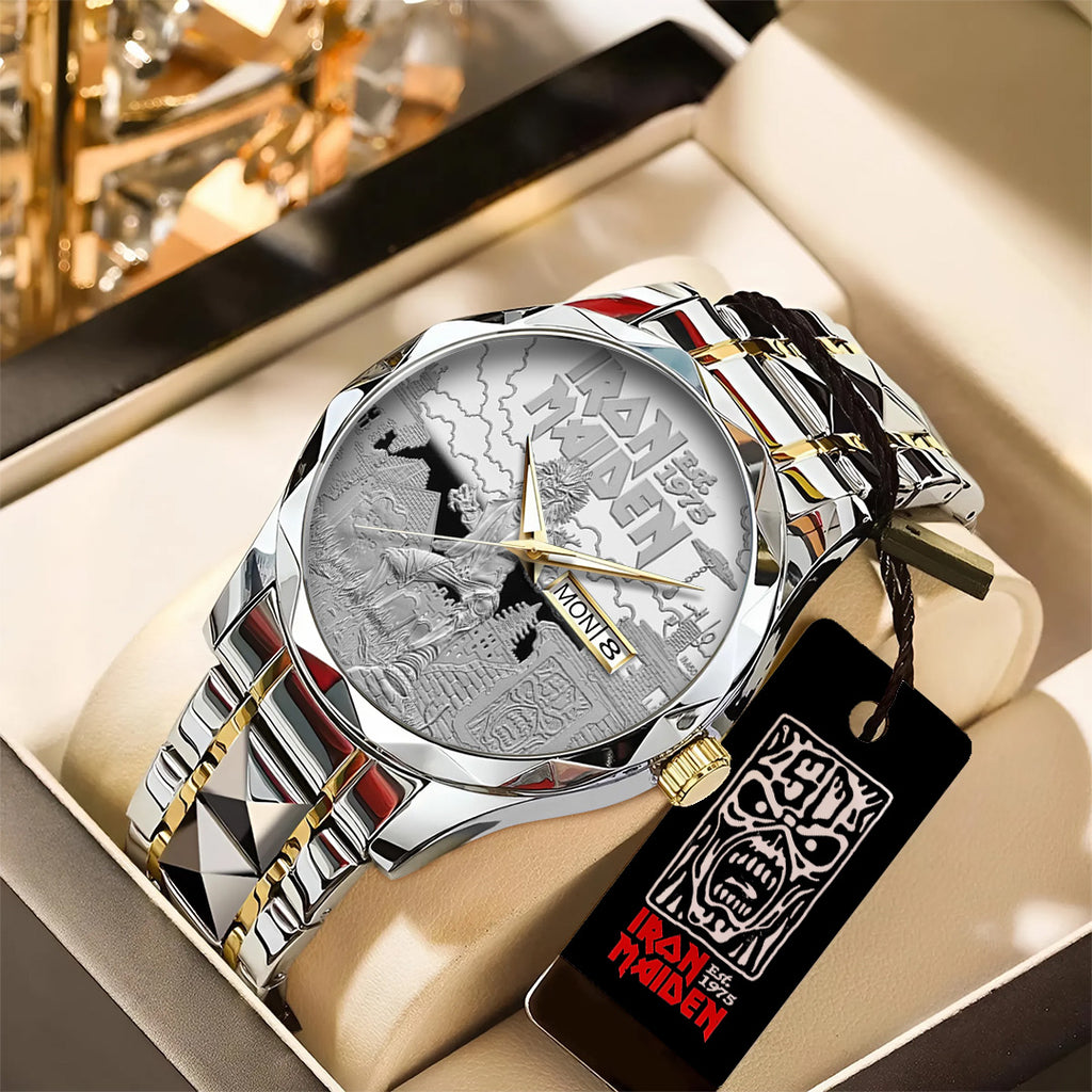 Iron Maiden Alloy Luxury Quartz Watch – TANTN 14335