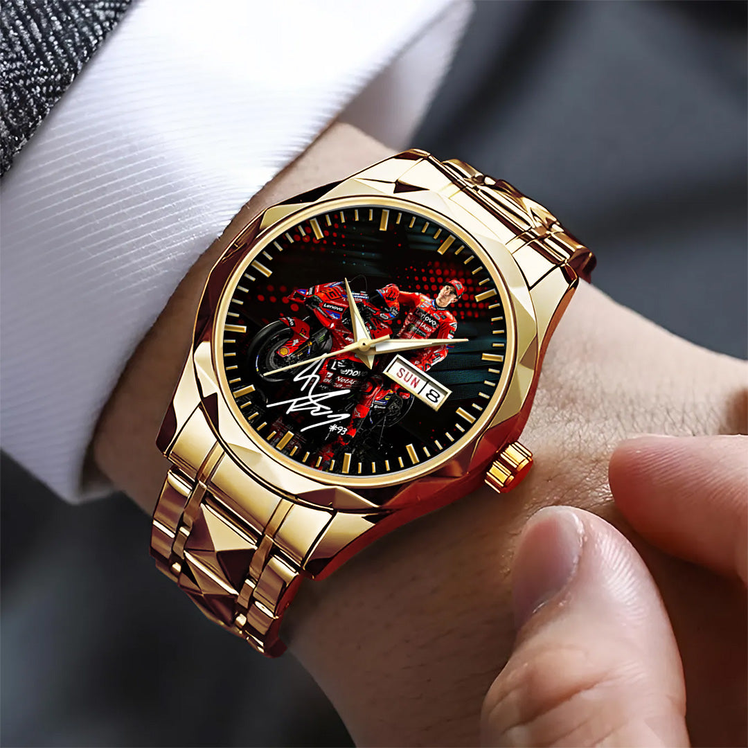 Ducati Lenovo Team x Marc Márquez Alloy Luxury Quartz Watch – TANTN 14510