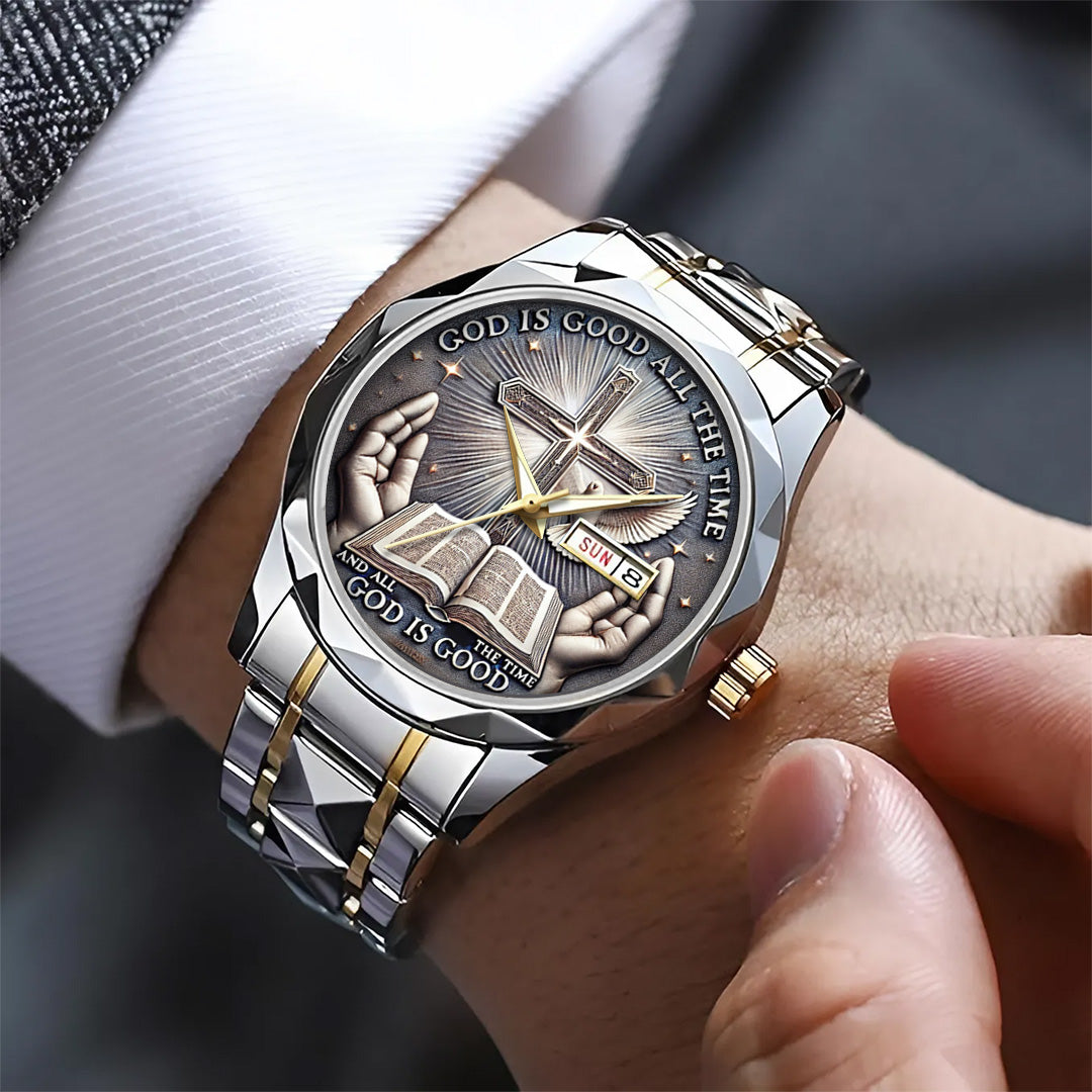 God is Good Alloy Luxury Quartz Watch – TANTN 14535