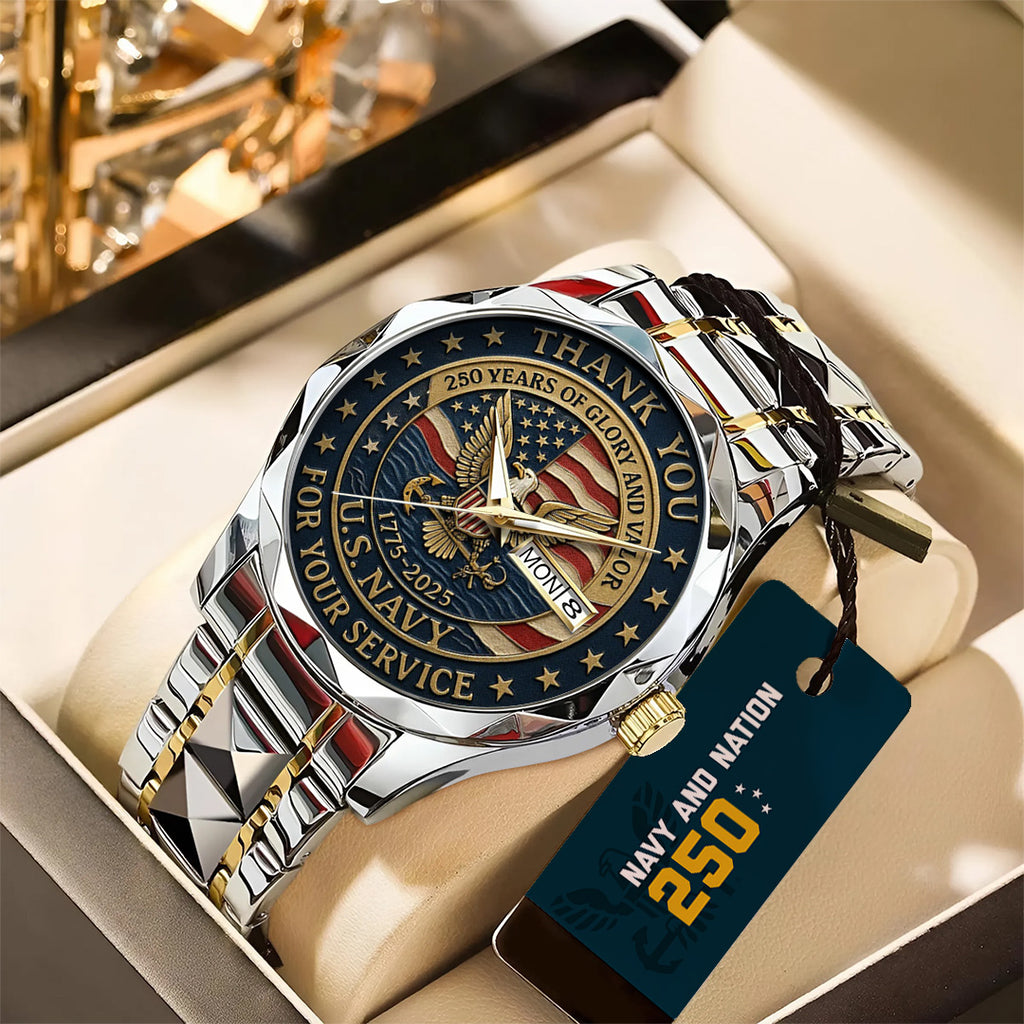 US Navy Alloy Luxury Quartz Watch – TANTN 14649