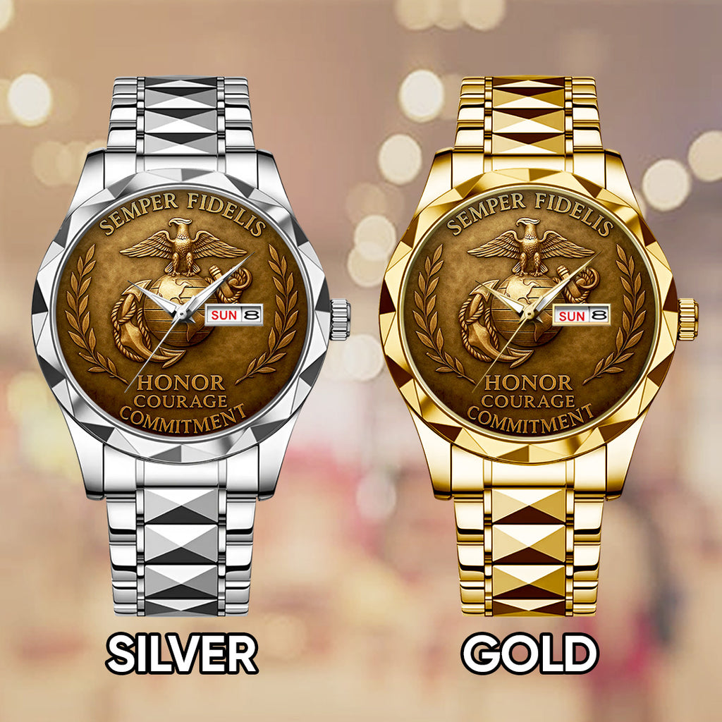 US Marine Corps Alloy Luxury Quartz Watch – TANTN 14719