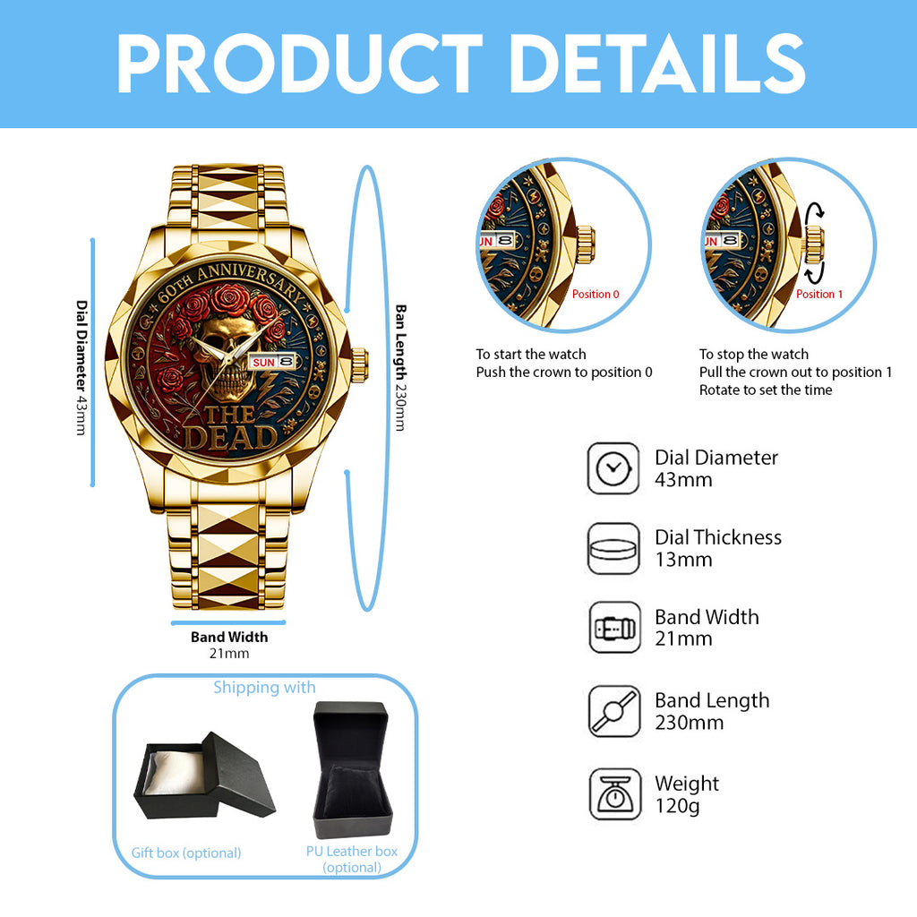 Grateful Dead Alloy Luxury Quartz Watch – TANTN15375
