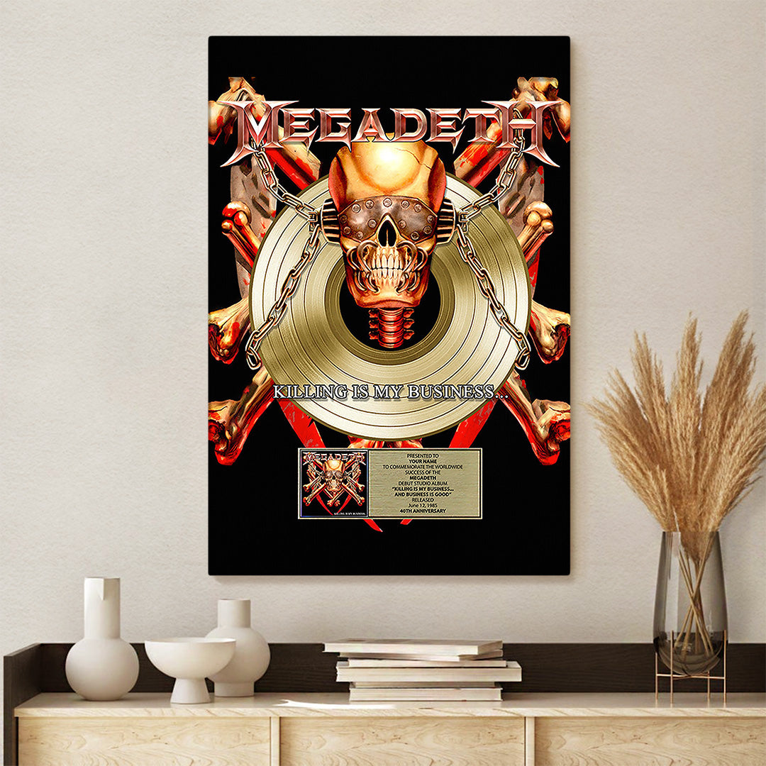 Megadeth Rectangle Canvas With Inner Frame – TANTN15422