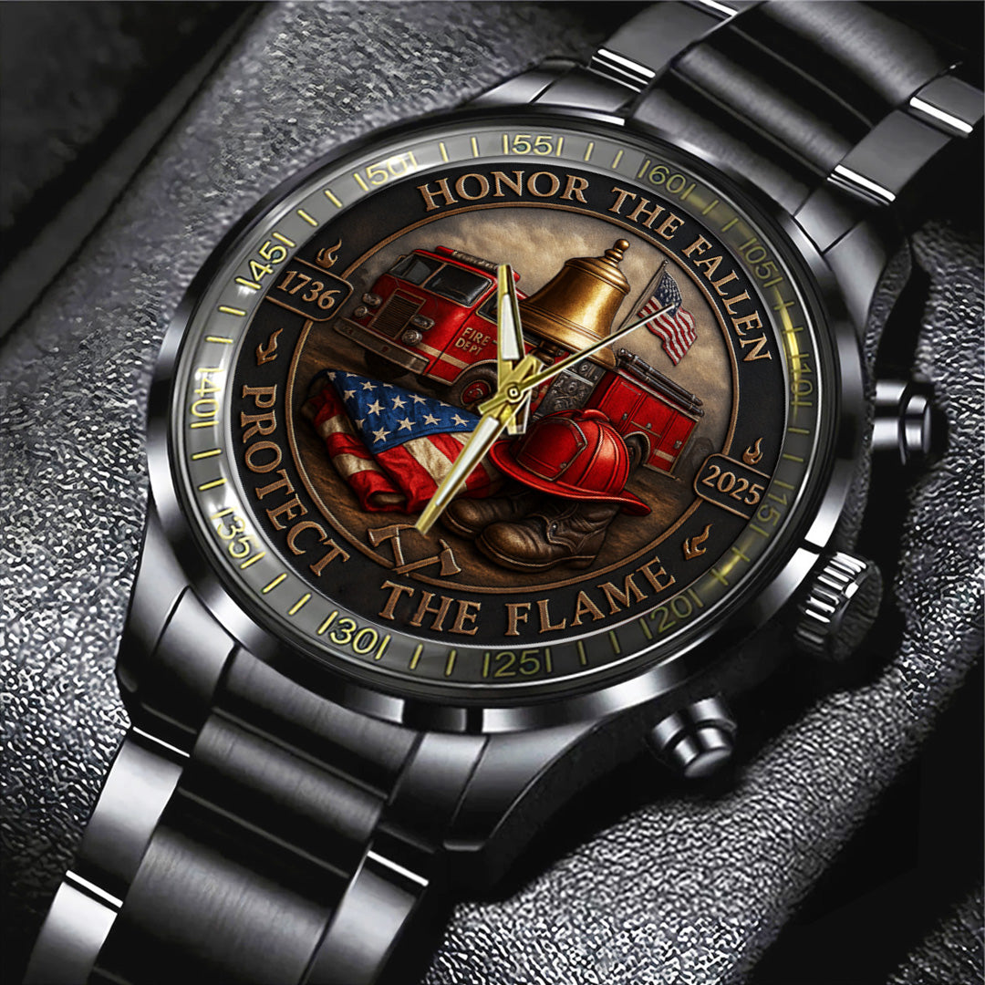 Firefighter Black Stainless Steel Watch – TANTN15623