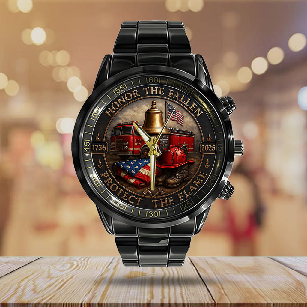 Firefighter Black Stainless Steel Watch – TANTN15623