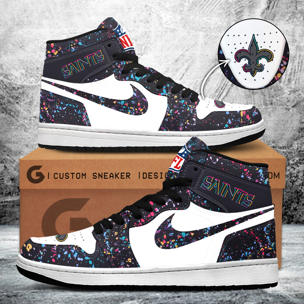 New Orleans Saints Crucial Catch 2025 AJ1 Sneaker – TANTN15712