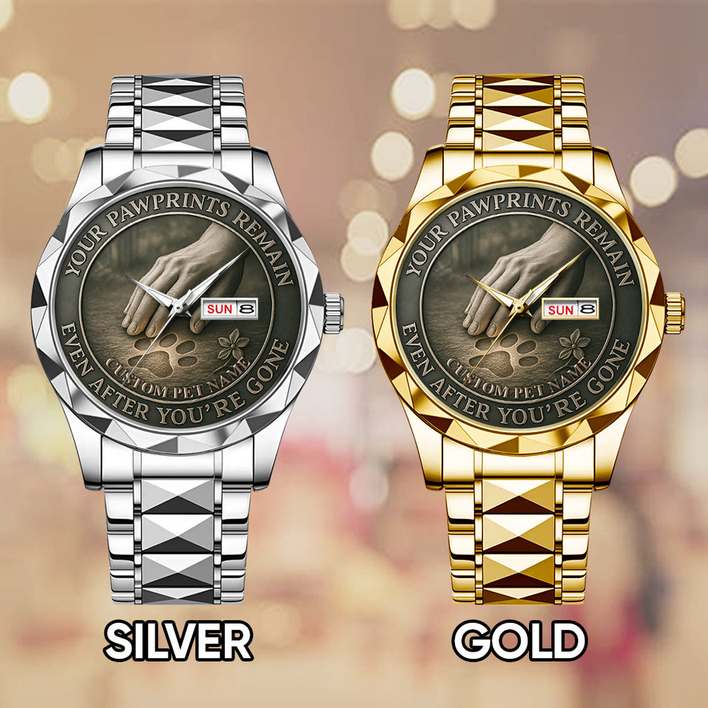 Personalized Your Pawprints Remain Alloy Luxury Quartz Watch – TANTN15861