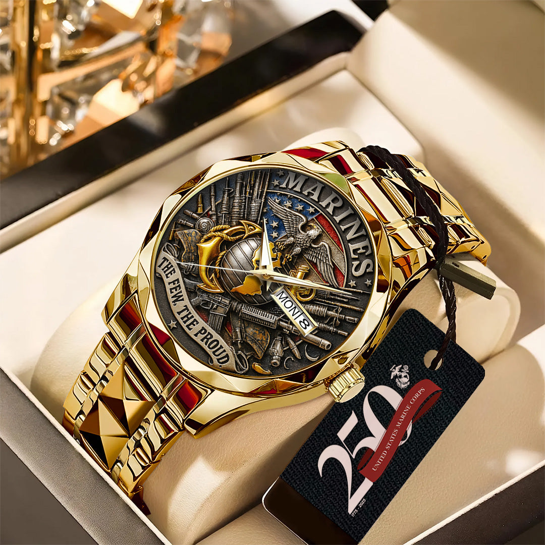 US Marine Corps Alloy Luxury Quartz Watch – TANTN15865