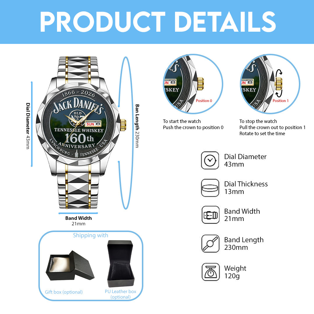 Jack Daniel's Alloy Luxury Quartz Watch – TANTN15867