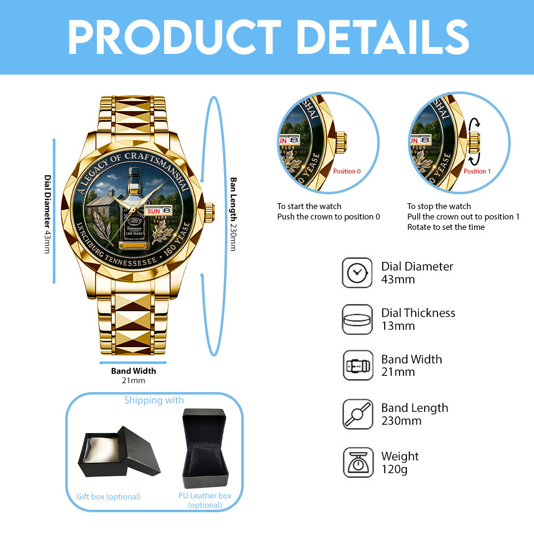 Jack Daniel's Alloy Luxury Quartz Watch – TANTN15868