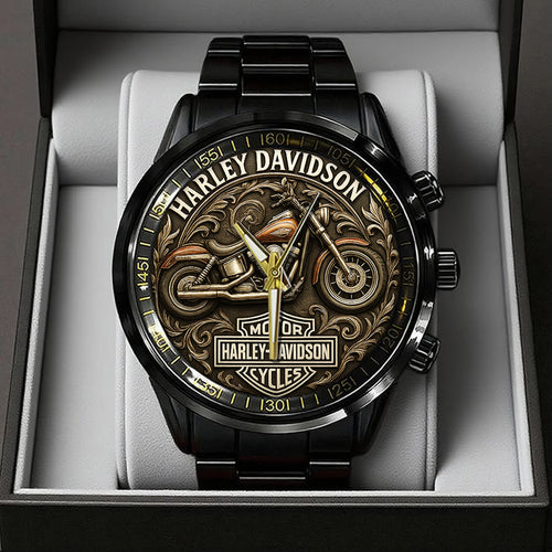 Harley Davidson Black Stainless Steel Watch – TANTN15870
