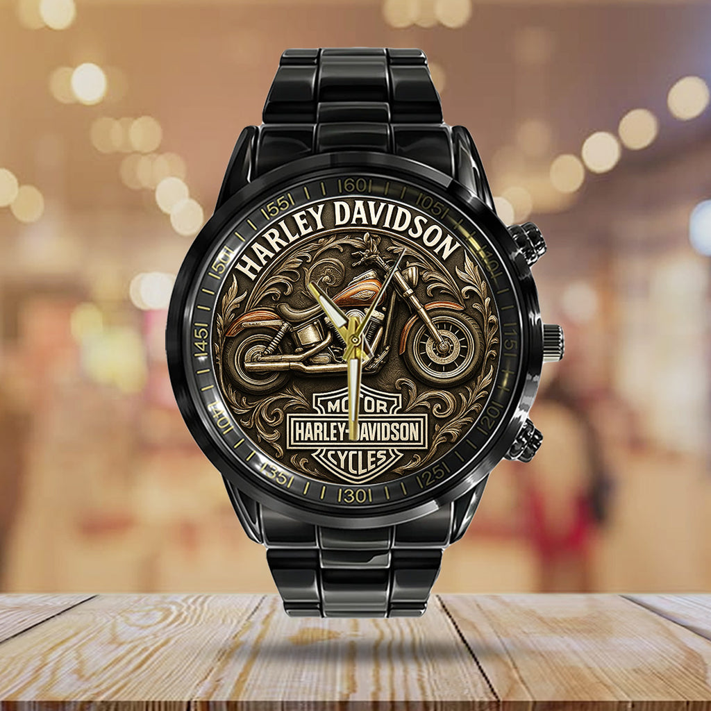 Harley Davidson Black Stainless Steel Watch – TANTN15870