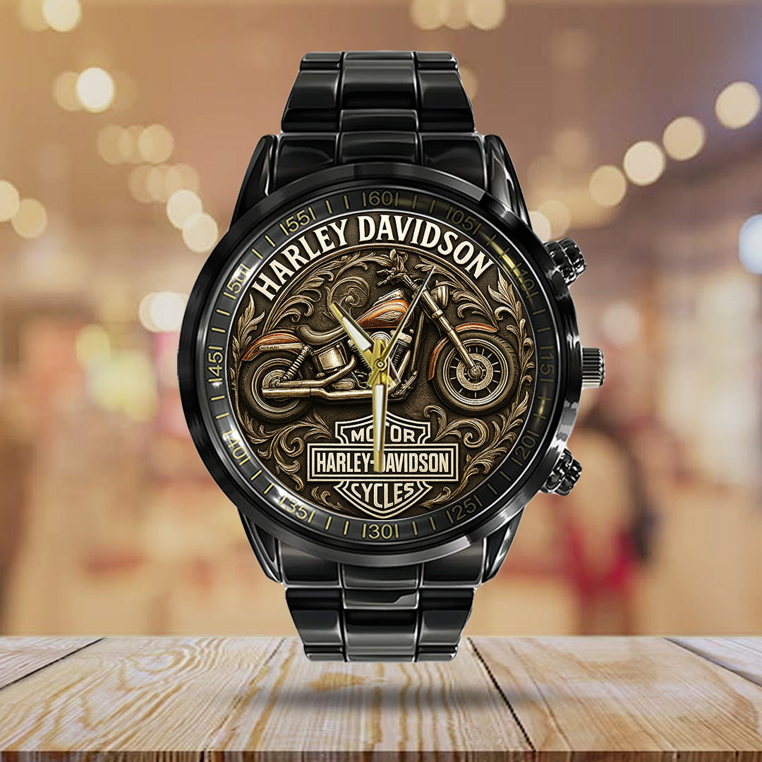 Harley Davidson Black Stainless Steel Watch – TANTN15870