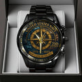 US Navy Black Stainless Steel Watch – TANTN15897