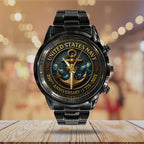 US Navy Black Stainless Steel Watch – TANTN15898