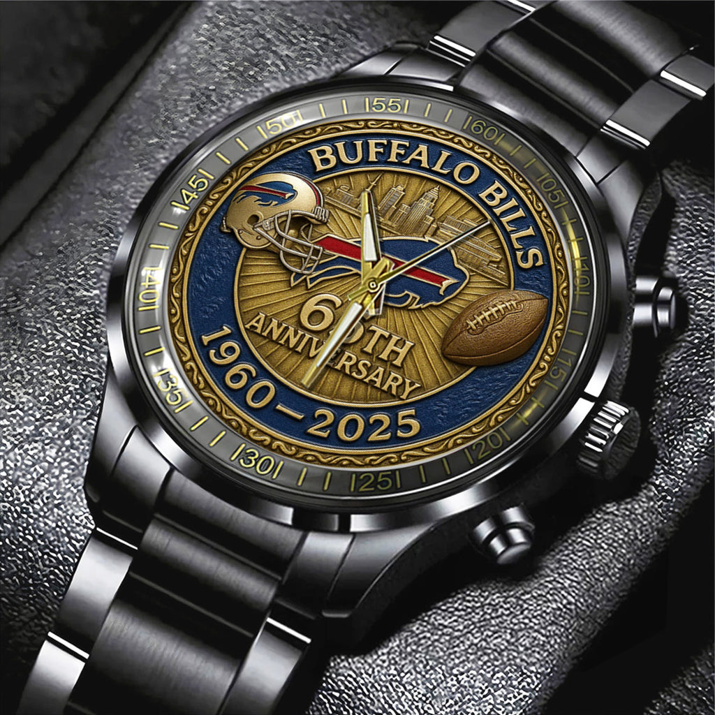 Buffalo Bills Black Stainless Steel Watch – TANTN15902
