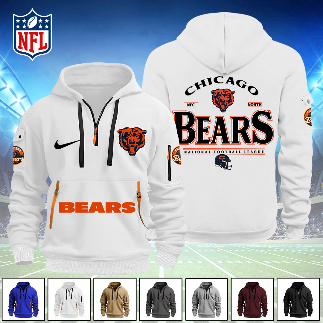 Chicago Bears 2D Quarter Zip Hoodie – TANTN16107