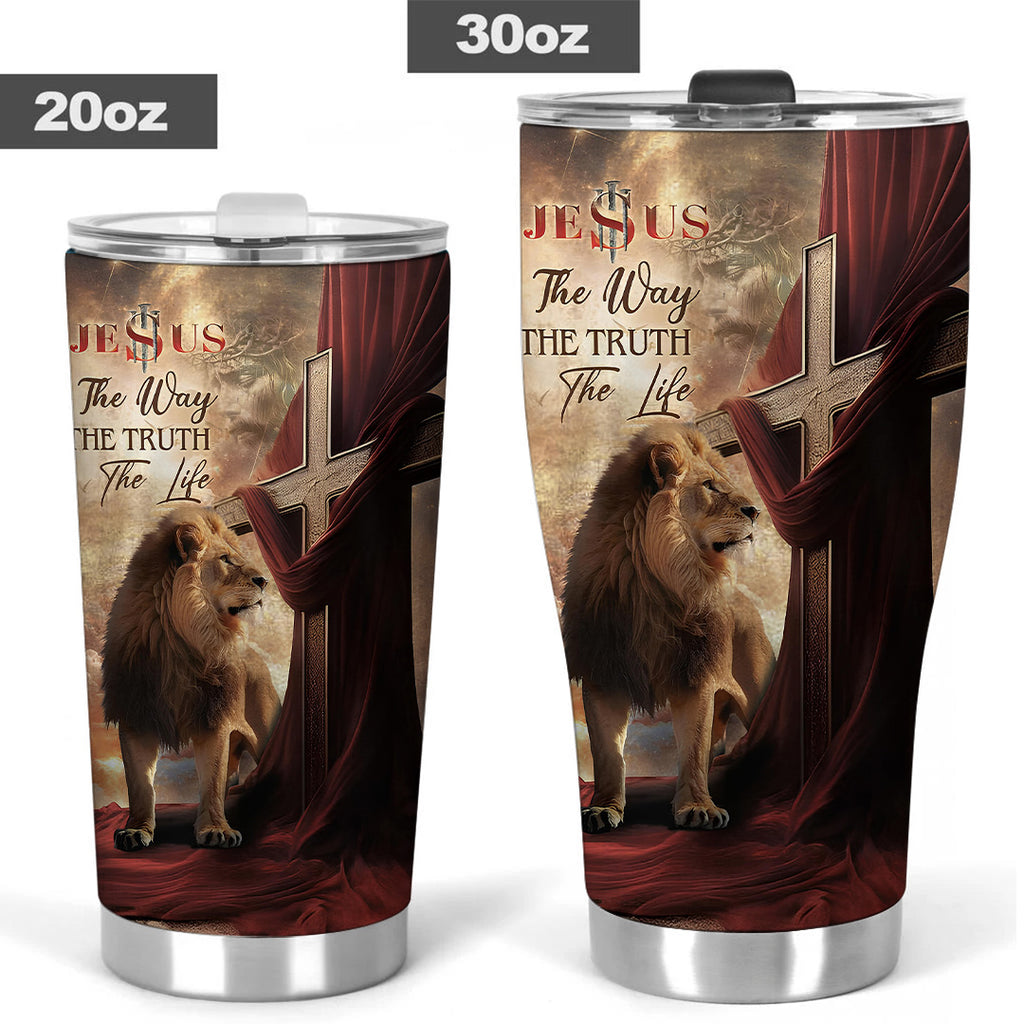 The Lion And The Path To Life Tumbler Cup – TANTN16227
