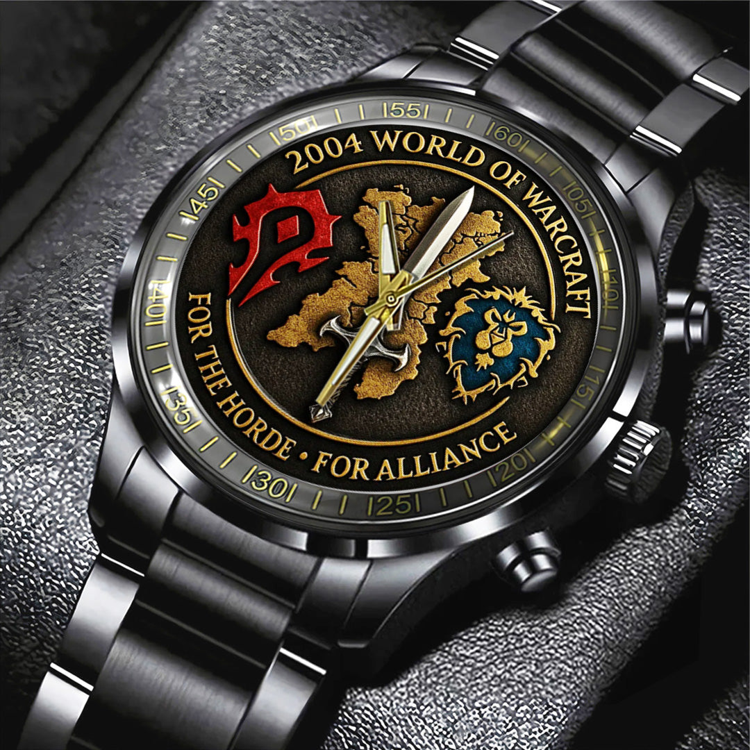 World Of Warcraft Black Stainless Steel Watch – TANTN16267