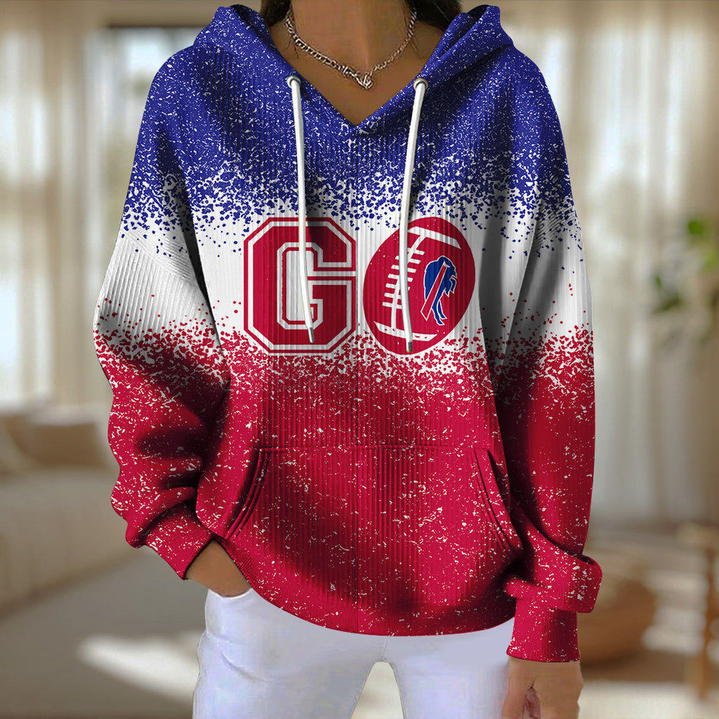 Buffalo Bills 3D Diagonal Jacquard Hoodie – TANTN16270