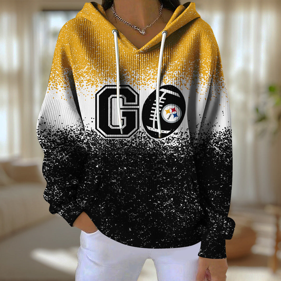 Pittsburgh Steelers 3D Diagonal Jacquard Hoodie – TANTN16272