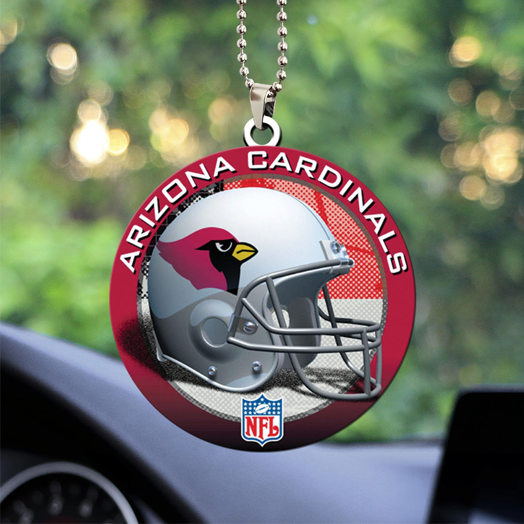 Arizona Cardinals Custom Shape 2-sided Acrylic Car Ornament – TANTN16281