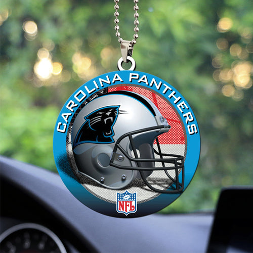 Carolina Panthers Custom Shape 2-sided Acrylic Car Ornament – TANTN16285