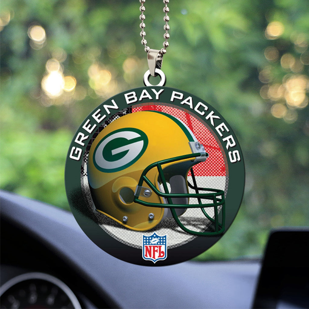Green Bay Packers Custom Shape 2-sided Acrylic Car Ornament – TANTN16292