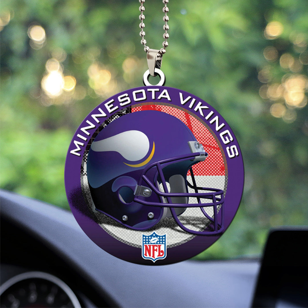 Minnesota Vikings Custom Shape 2-sided Acrylic Car Ornament – TANTN16301