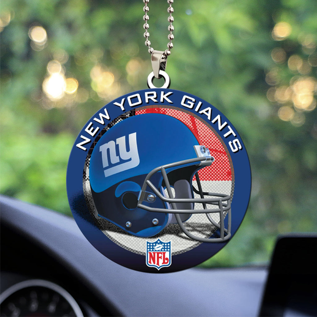 New York Giants Custom Shape 2-sided Acrylic Car Ornament – TANTN16304