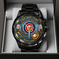 Chicago Cubs 150th Anniversary 2025 Black Stainless Steel Watch – TANTN17070