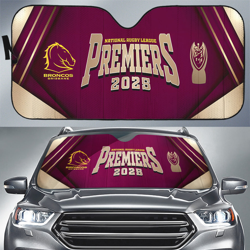 Brisbane Broncos 2025 Premiership Auto Sun Shade – TANTN17166