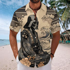 Star Wars Short Sleeve Button-Down Shirt – TANTN17551
