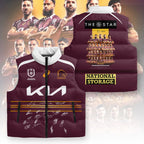 Brisbane Broncos 2025 Premiership 3D Sleeveless Down Jacket – TANTN17700