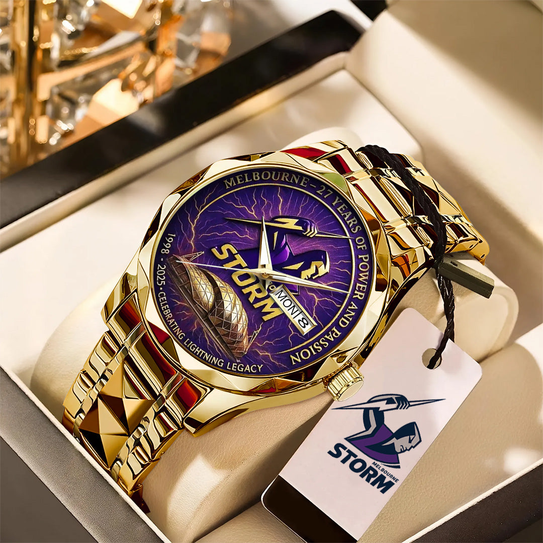Melbourne Storm 27th Anniversary 2025 Alloy Luxury Quartz Watch – TANTN17805