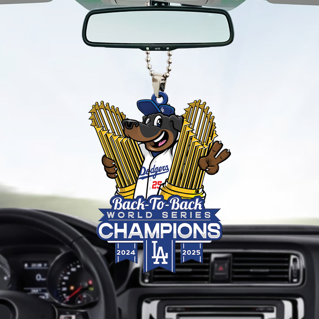 Los Angeles Dodgers World Series 2025 Custom shape 2-sided Acrylic Car Ornament – TANTN18051