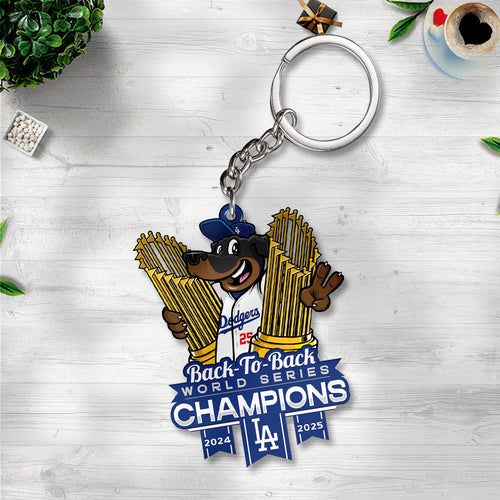 Los Angeles Dodgers World Series 2025 Custom Shape 2-sided Keychain – TANTN18053