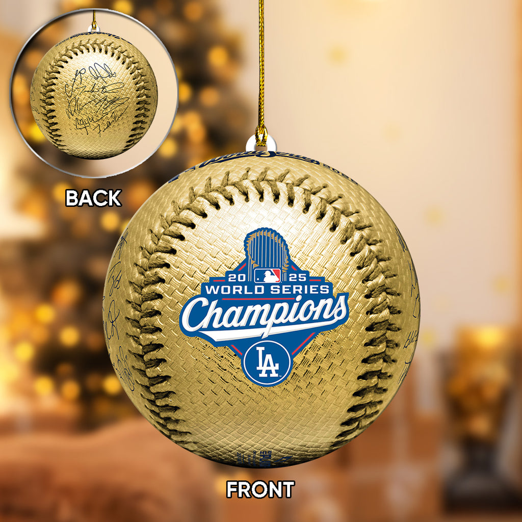 Los Angeles Dodgers World Series 2025 Custom Shape 2-sided Acrylic Ornament – TANTN18129